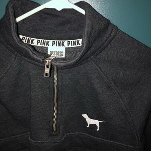 PINK victoria's secret grey pullover hoodie sweate
